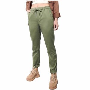 Wildfang The Essential Drawstring Pant in Olive Green Color Size XS X-Small